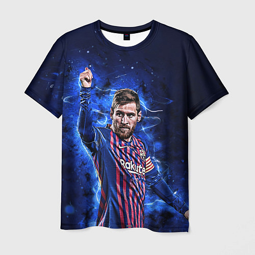 Мужская футболка Lionel Messi Barcelona 10 / 3D-принт – фото 1