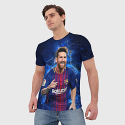Футболка мужская Лионель Месси Барселона 10, цвет: 3D-принт — фото 2