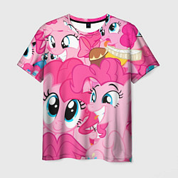 Футболка мужская Pinkie Pie pattern, цвет: 3D-принт