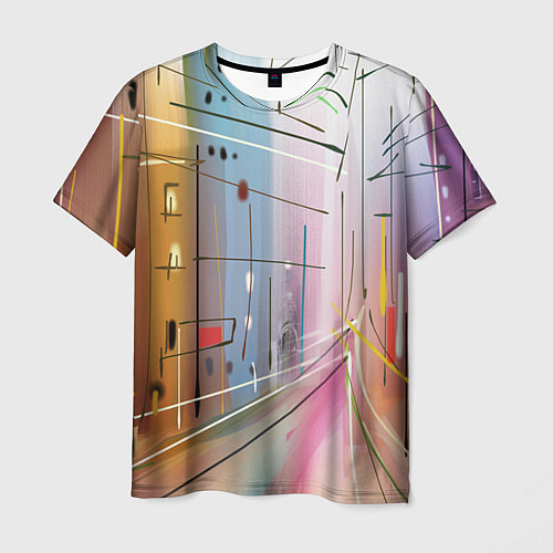 Мужская футболка Город / 3D-принт – фото 1