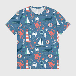 Мужская футболка Морские жители