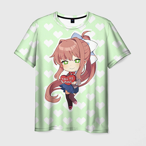 Мужская футболка Chibi Monika / 3D-принт – фото 1