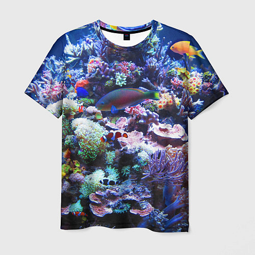 Мужская футболка Коралловые рыбки / 3D-принт – фото 1