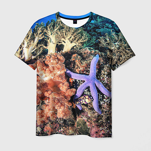 Мужская футболка Коралловый риф / 3D-принт – фото 1