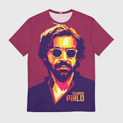 Мужская футболка Андреа Пирло поп-арт