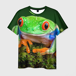 Мужская футболка Тропическая лягушка