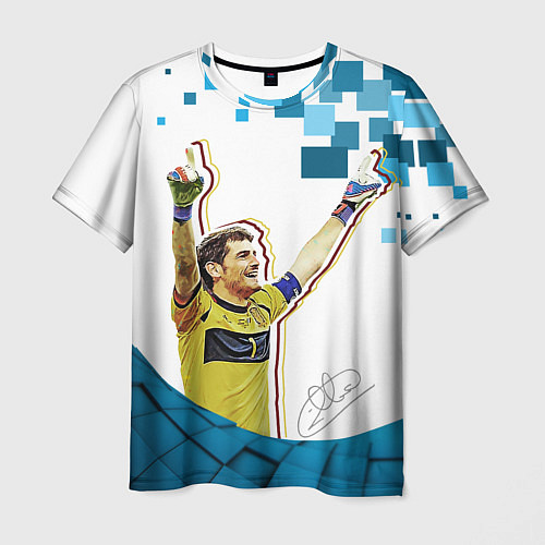 Мужская футболка Iker Casillas / 3D-принт – фото 1