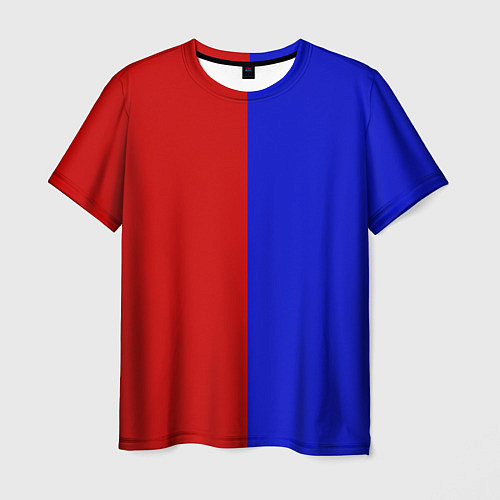 Мужская футболка Красно-синий / 3D-принт – фото 1