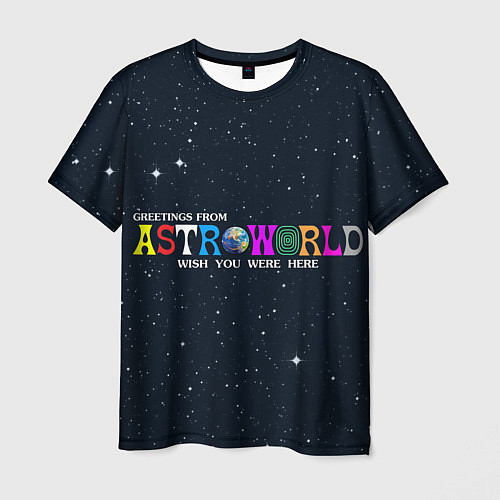 Мужская футболка Astroworld / 3D-принт – фото 1