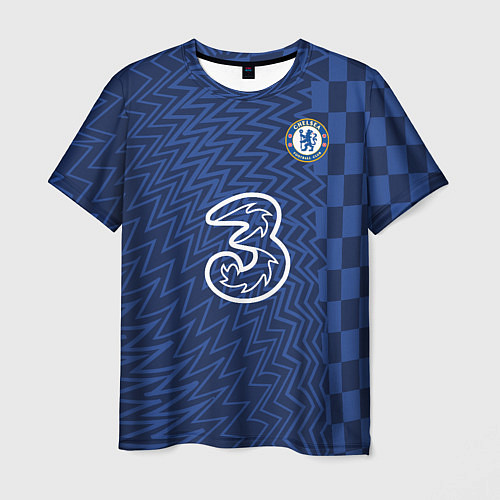 Мужская футболка FC Chelsea Home Vapor Match Shirt 202122 / 3D-принт – фото 1