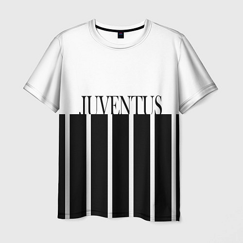 Мужская футболка Juventus Tee Black and White 202122 / 3D-принт – фото 1