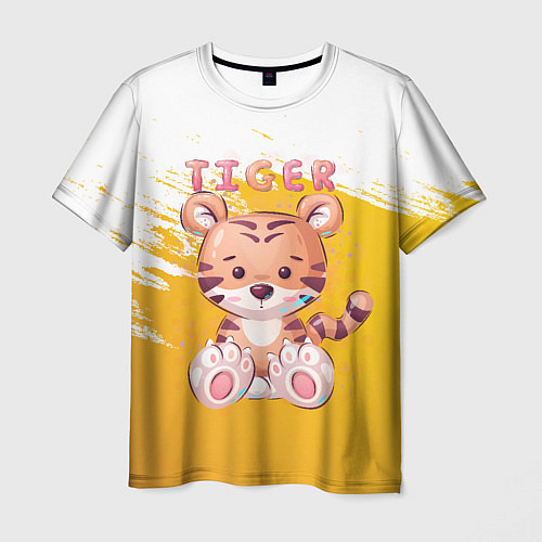 Мужская футболка Tiger / 3D-принт – фото 1