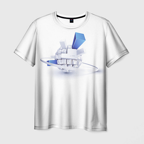 Мужская футболка Интернет-эпоха / 3D-принт – фото 1