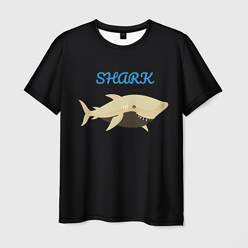 Мужская футболка Shark / 3D-принт – фото 1