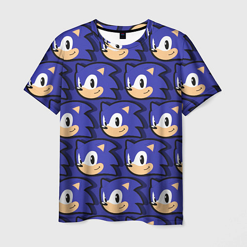 Мужская футболка Sonic pattern / 3D-принт – фото 1