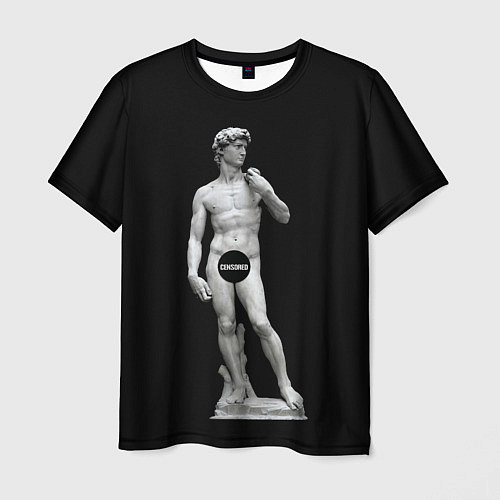 Мужская футболка David Censored / 3D-принт – фото 1