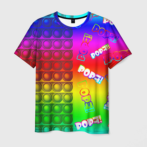 Мужская футболка POP it! / 3D-принт – фото 1