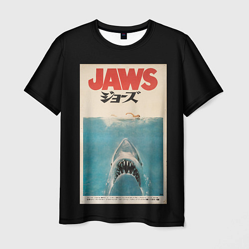 Мужская футболка Jaws Japan / 3D-принт – фото 1