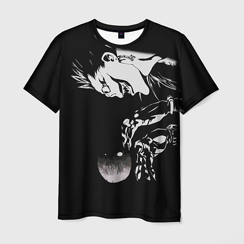 Мужская футболка Рюк и яблоко Death Note / 3D-принт – фото 1
