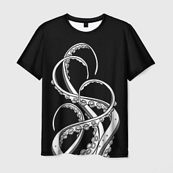 Мужская футболка Octopus Black and White