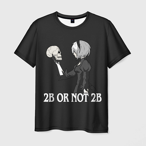 Мужская футболка 2B OR NOT 2B / 3D-принт – фото 1