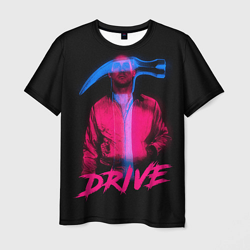 Мужская футболка DRIVE / 3D-принт – фото 1