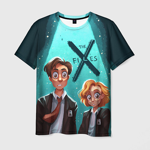 Мужская футболка Fox Mulder and Dana Scully / 3D-принт – фото 1