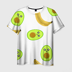 Мужская футболка Банан и Авокадо