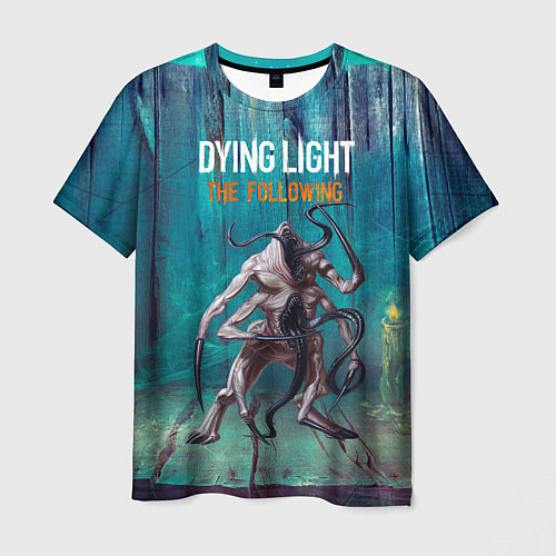 Мужская футболка Dying light Мутант / 3D-принт – фото 1