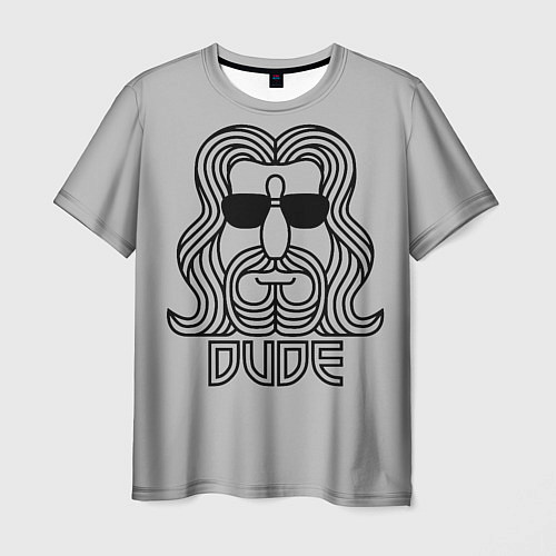 Мужская футболка DUDE / 3D-принт – фото 1