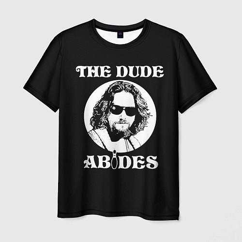 Мужская футболка The dude ABIDES / 3D-принт – фото 1