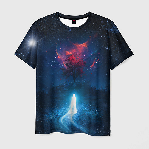 Мужская футболка Душа идущая в космос Soul space Z / 3D-принт – фото 1