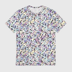 Мужская футболка Музыкальные Ноты