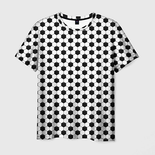 Мужская футболка Текстура мяча / 3D-принт – фото 1
