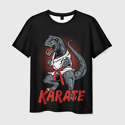 Футболка мужская KARATE T-REX, цвет: 3D-принт