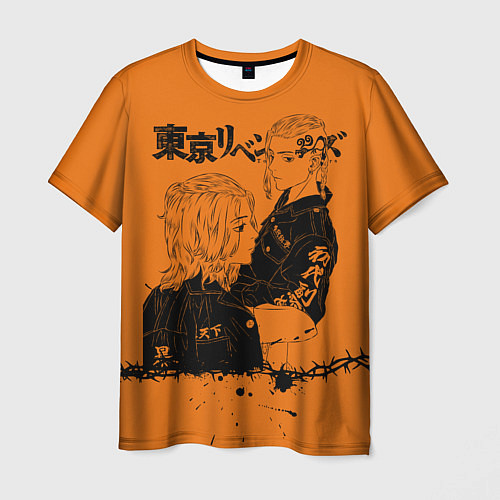 Мужская футболка Токийские мстители ораньжевый / 3D-принт – фото 1