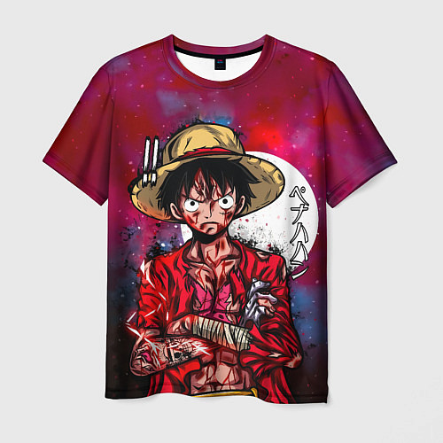 Мужская футболка Луффи One Piece Большой куш / 3D-принт – фото 1