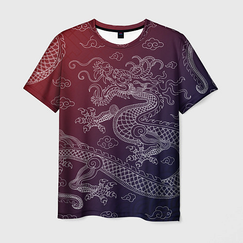 Мужская футболка Традиционный китайский дракон / 3D-принт – фото 1
