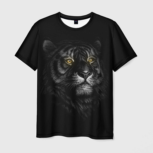 Мужская футболка Тигр / 3D-принт – фото 1