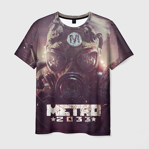 Мужская футболка MERTO 2033 ПРОТИВОГАЗ / 3D-принт – фото 1
