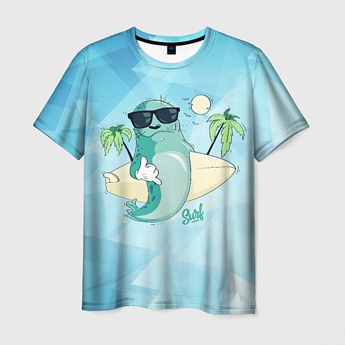 Мужская футболка Surf / 3D-принт – фото 1
