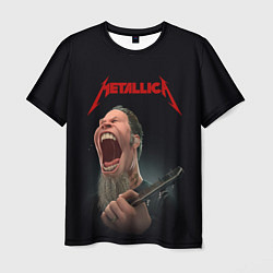 Футболка мужская James Alan Hetfield METALLICA Z, цвет: 3D-принт