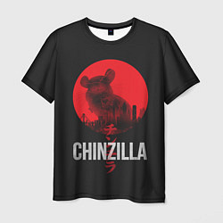 Футболка мужская Chinzilla red, цвет: 3D-принт