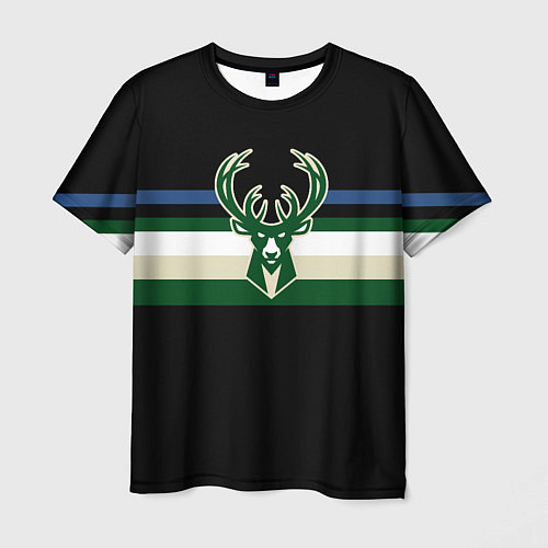 Мужская футболка Milwaukee Bucks форма Statement Edition / 3D-принт – фото 1