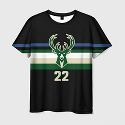 Футболка мужская Milwaukee Bucks форма Крис Миддлтон, цвет: 3D-принт