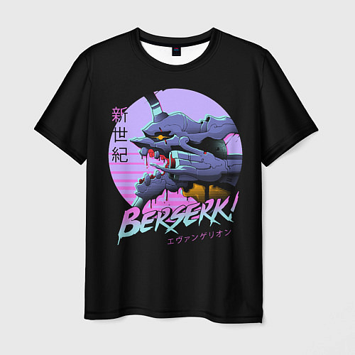 Мужская футболка EVA-BERSERK ЕВА- БЕРСЕРК / 3D-принт – фото 1