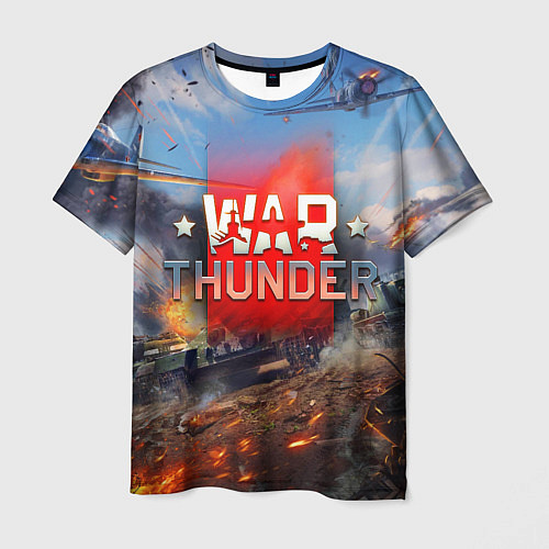 Мужская футболка WAR THUNDER ВАР ТАНДЕР / 3D-принт – фото 1