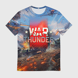 Футболка мужская WAR THUNDER ВАР ТАНДЕР, цвет: 3D-принт