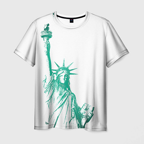 Мужская футболка Статуя Свободы / 3D-принт – фото 1