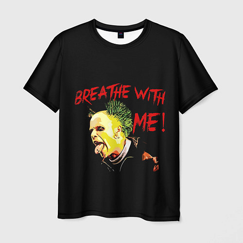 Мужская футболка Breathe whith me / 3D-принт – фото 1